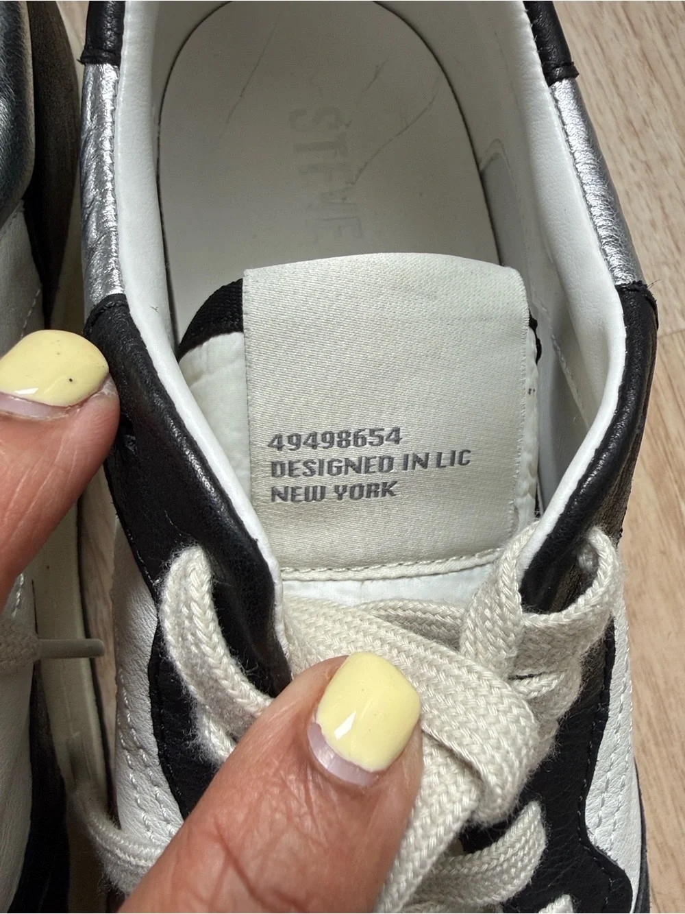 Steve Madden Everlie Perforated Lace Up Sneakers Size 9.5 - Picture 5 of 9